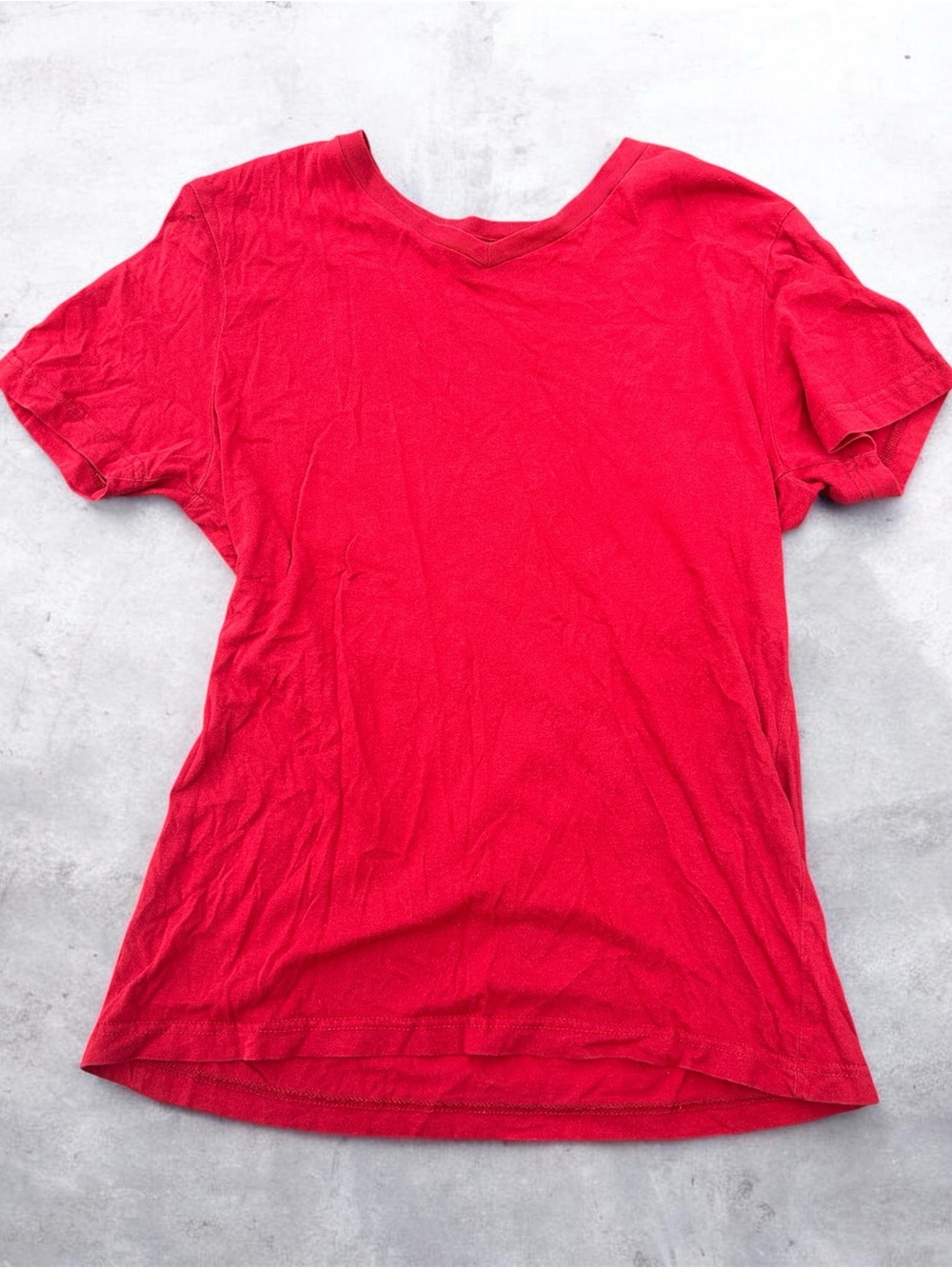 Women's Red Crew Neck Tee